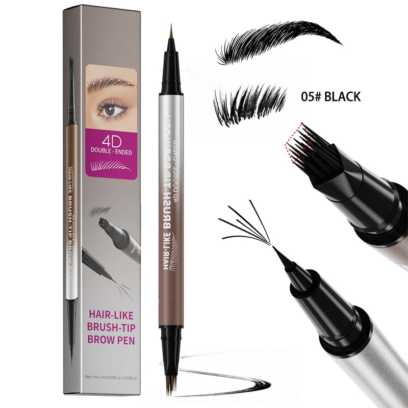 Define Brows & Eyes Instantly! 2-in-1 Waterproof Liquid Brow Pen