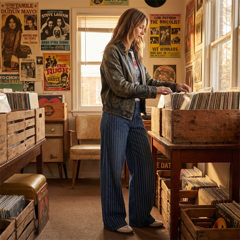 🔥 Hot Sale 50% OFF 🔥Women's Y2K Striped Low-Rise Jeans