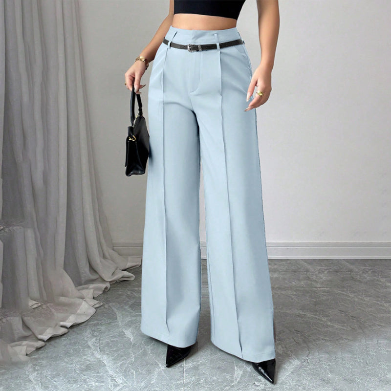 ⏳Limited-time 50% off⏰Women‘s Wide-Leg Trousers with Belt🎗️👖