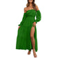 2026⏰🎁Women's Off-Shoulder High-Waist Dress