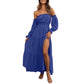2026⏰🎁Women's Off-Shoulder High-Waist Dress