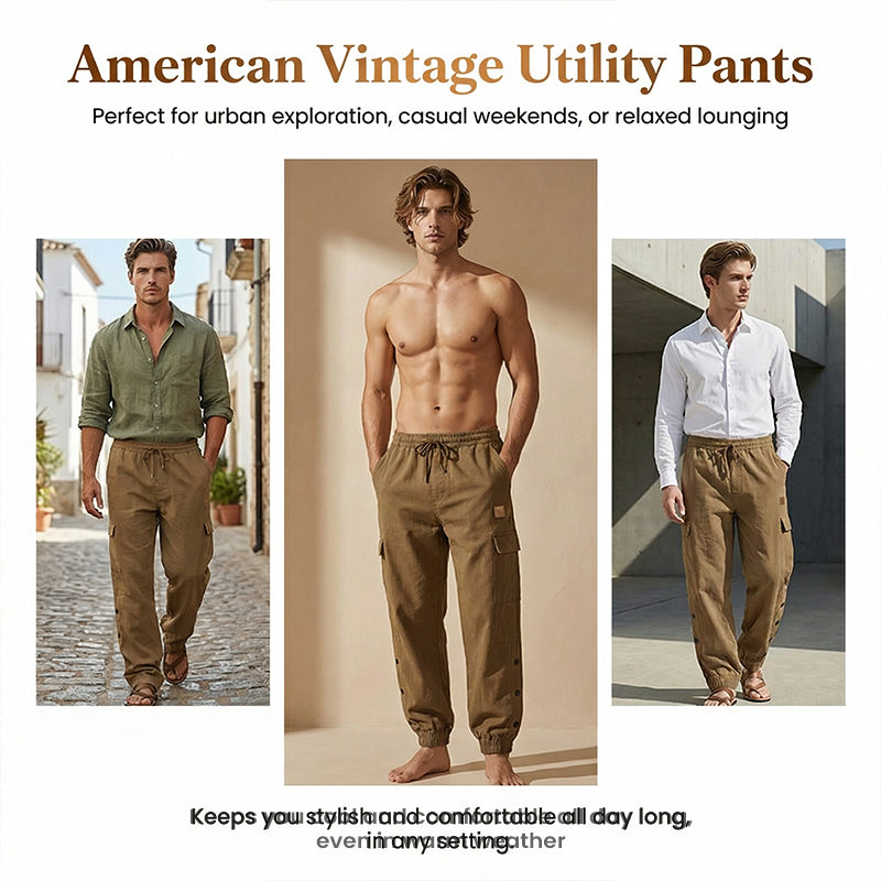 🎁2026 New Arrivals 50% OFF💥Men's Vintage Cargo Jogger Pants