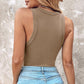 Women's Ribbed Tank Top with Shelf Bra