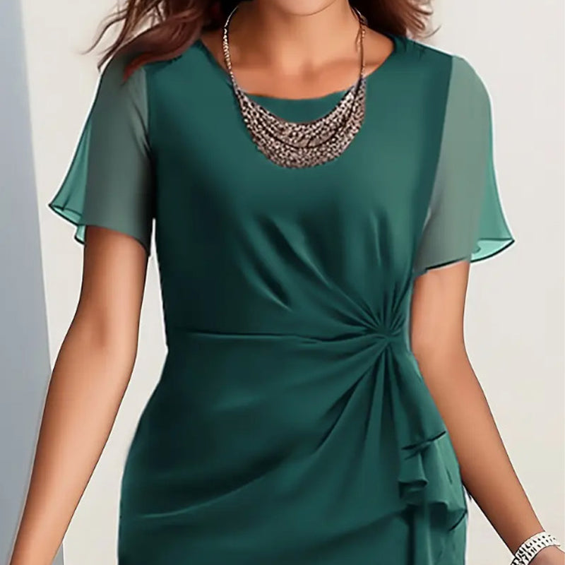 🔥Valentine's Day Sale-50% Off✨Elegant Fashion Solid Color Dress