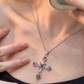 ✨Gothic Rhinestone Cross Necklace