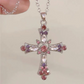 ✨Gothic Rhinestone Cross Necklace