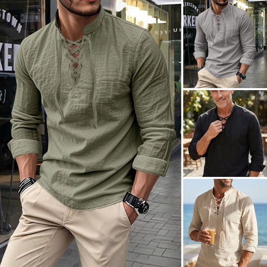 🔥Hot Sale Offers-Men's Casual Solid Color Shirt