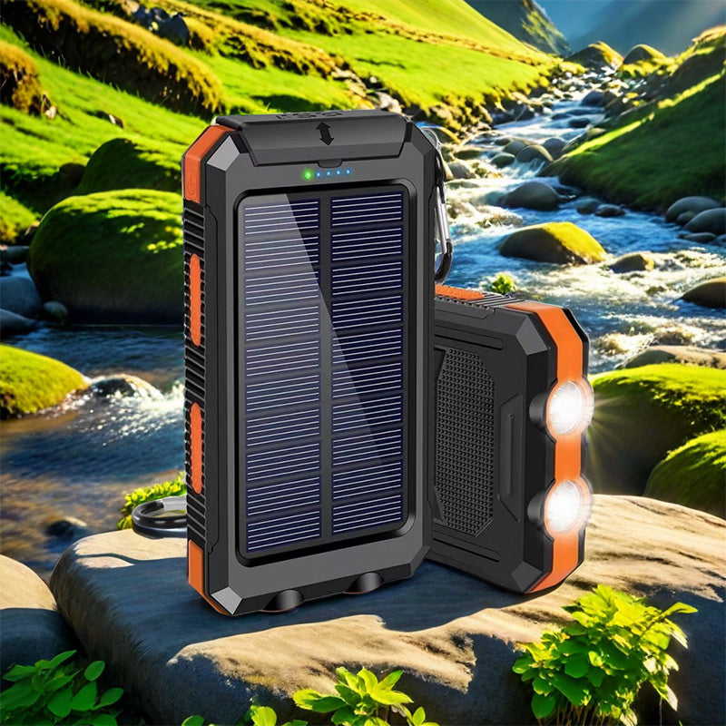 Charge Anywhere Instantly! Solar Power Bank
