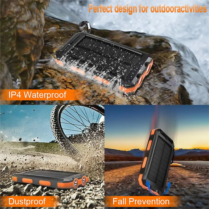 Charge Anywhere Instantly! Solar Power Bank