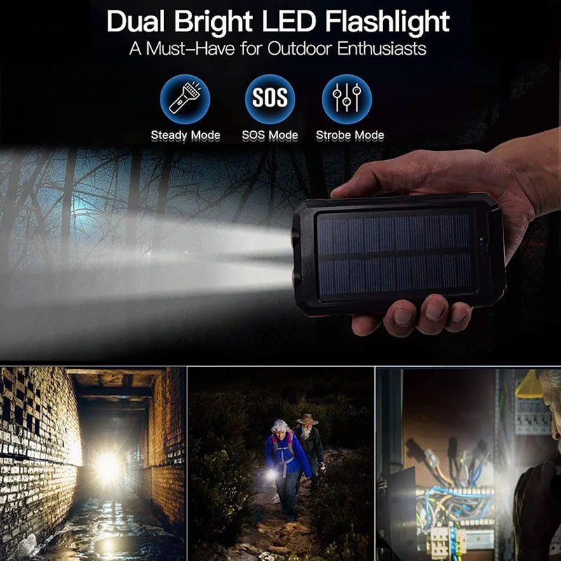 Charge Anywhere Instantly! Solar Power Bank