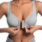 ❤️Adjustable Front Closure Push-Up Bra Wire-Free, Seamless & Side Support for Daily Wear