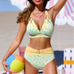 ⚡50K+ SOLD💕Gradient Leopard Print High-Waisted Bikini Set