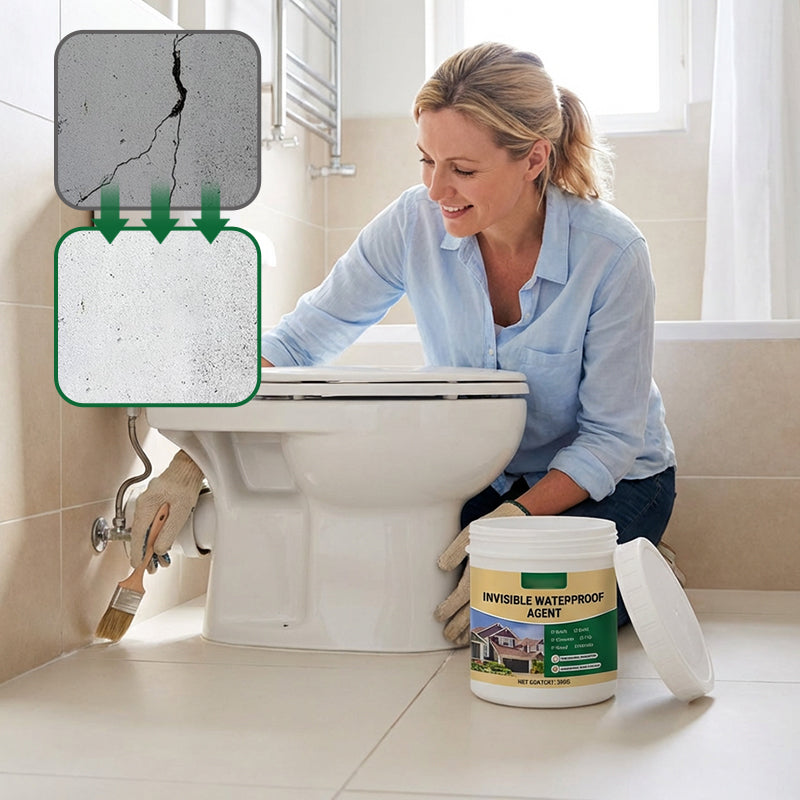 Seal Cracks Instantly! Invisible Brush-On Waterproof Sealant