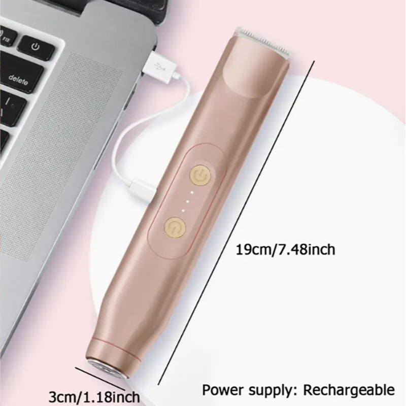 Dual-Head Electric Shaver – Cordless, Gentle & Full-Body Grooming
