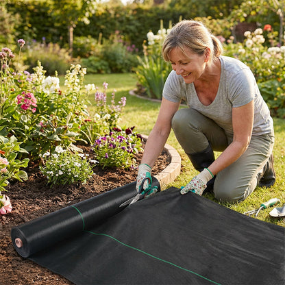 🌿 50% OFF NOW! ⛏️ Weed Barrier Fabric – No Weeds, No Hassle