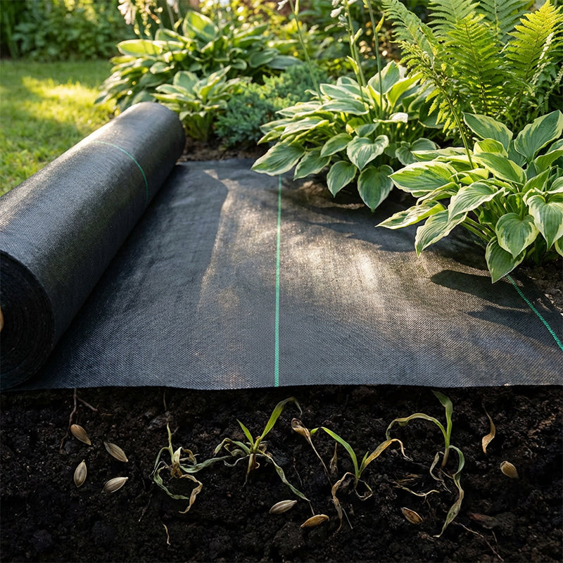 🌿 50% OFF NOW! ⛏️ Weed Barrier Fabric – No Weeds, No Hassle