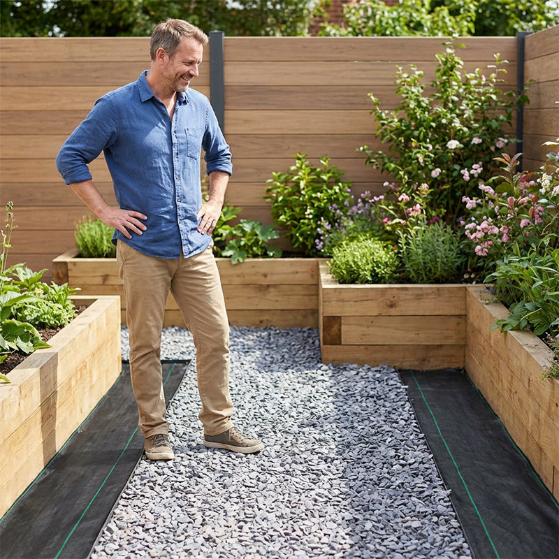🌿 50% OFF NOW! ⛏️ Weed Barrier Fabric – No Weeds, No Hassle
