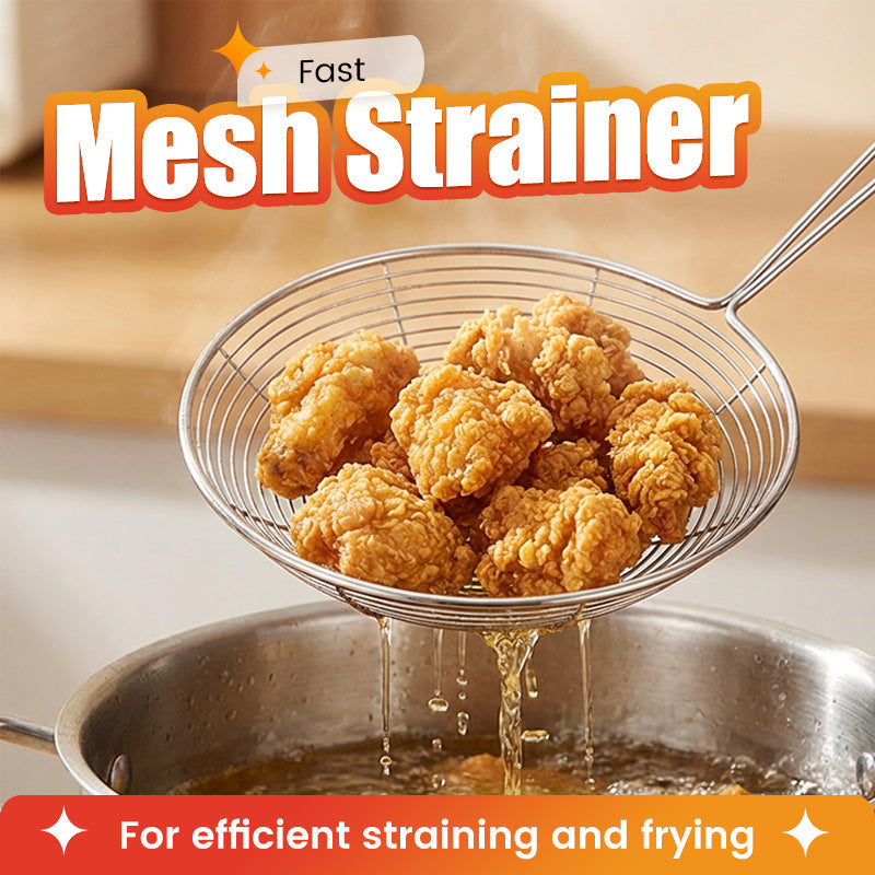 ⚡50% OFF!🧆Stainless Steel Wire Mesh Skimmer Spoon✨