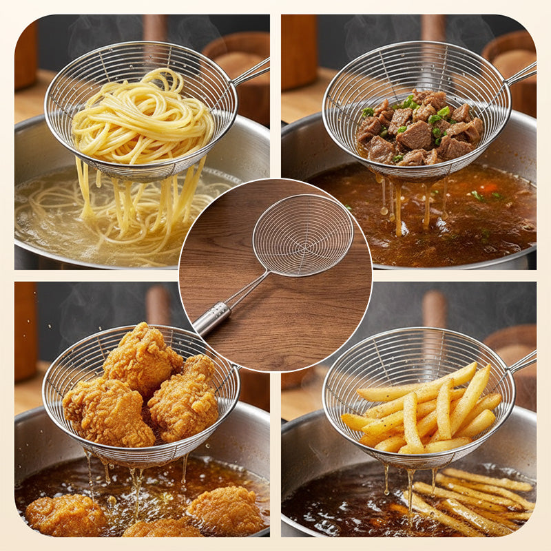 ⚡50% OFF!🧆Stainless Steel Wire Mesh Skimmer Spoon✨