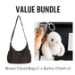 🎁 Hot Sale 50% OFF🔥Plaid Drawstring Ruched Cloud Bag