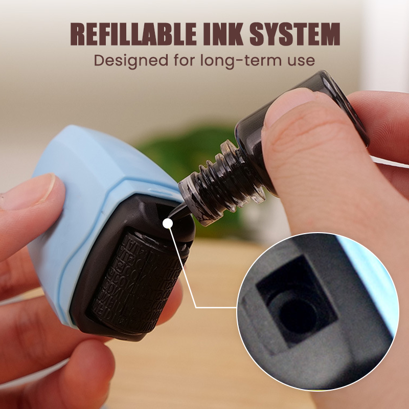 Privacy Protection Roller Stamp – Refillable & Wide Coverage