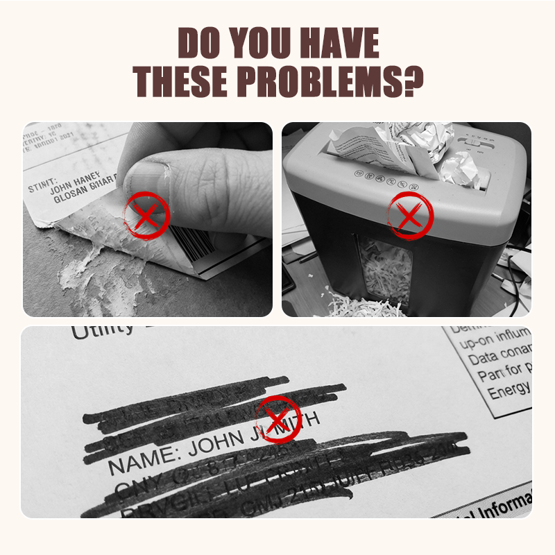 Privacy Protection Roller Stamp – Refillable & Wide Coverage