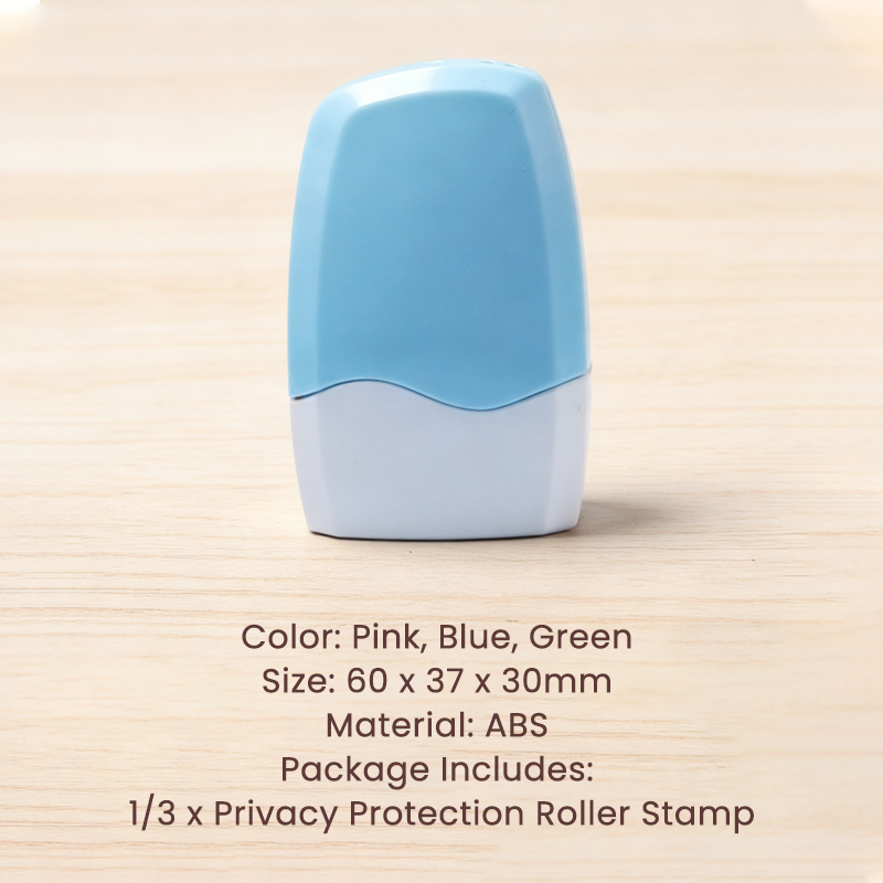 Privacy Protection Roller Stamp – Refillable & Wide Coverage