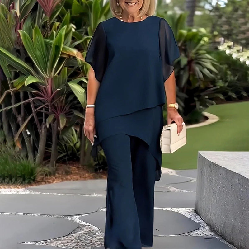 📢2026 Hot Sale 50% OFF💞Charming Irregular Top & Wide Leg Pants Set✨