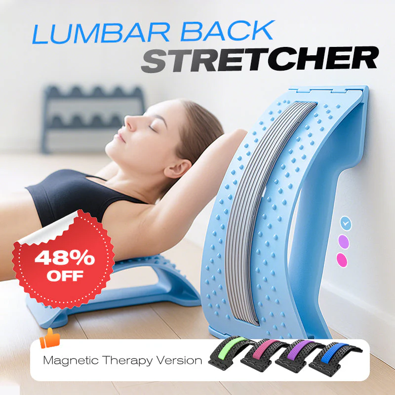 Magnetic Acupressure Lumbar Stretcher – Pain Relief, Ergonomic Support