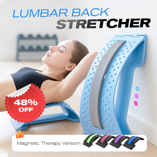 Magnetic Acupressure Lumbar Stretcher – Pain Relief, Ergonomic Support
