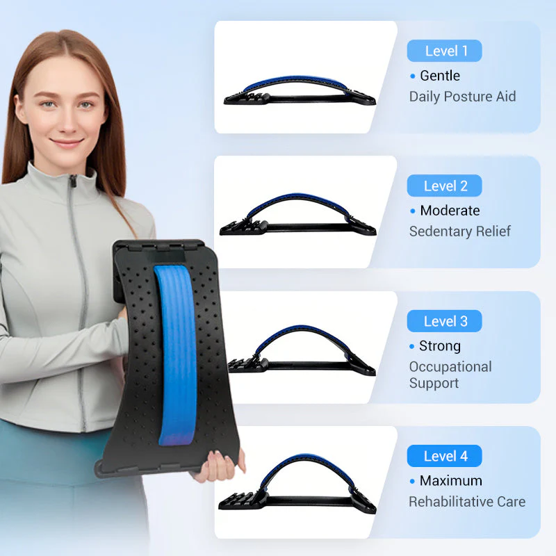 Magnetic Acupressure Lumbar Stretcher – Pain Relief, Ergonomic Support