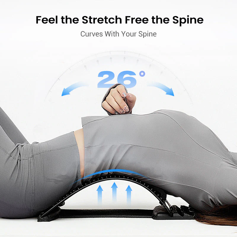 Magnetic Acupressure Lumbar Stretcher – Pain Relief, Ergonomic Support