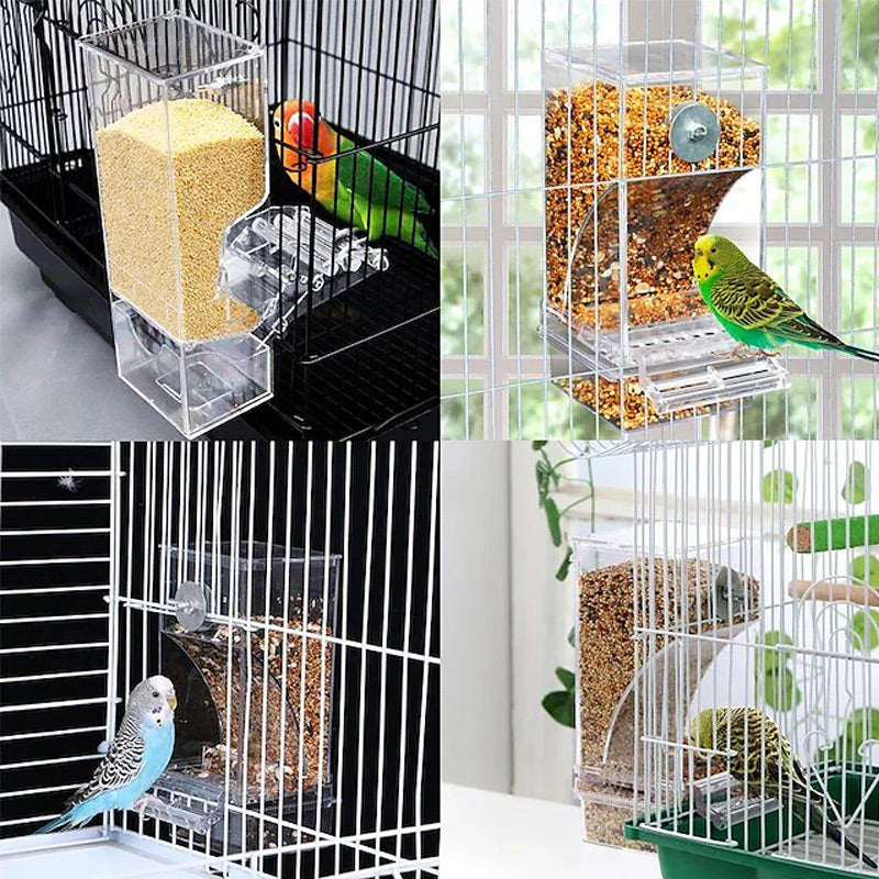 Keep Cages Clean Instantly! No-Mess Automatic Bird Feeder
