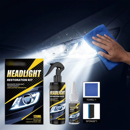 Restore Headlight Clarity Instantly! No-Sanding Polish Kit