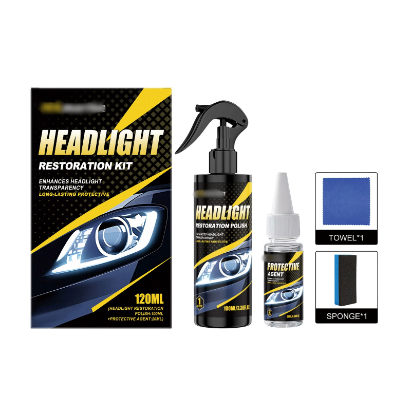 Restore Headlight Clarity Instantly! No-Sanding Polish Kit