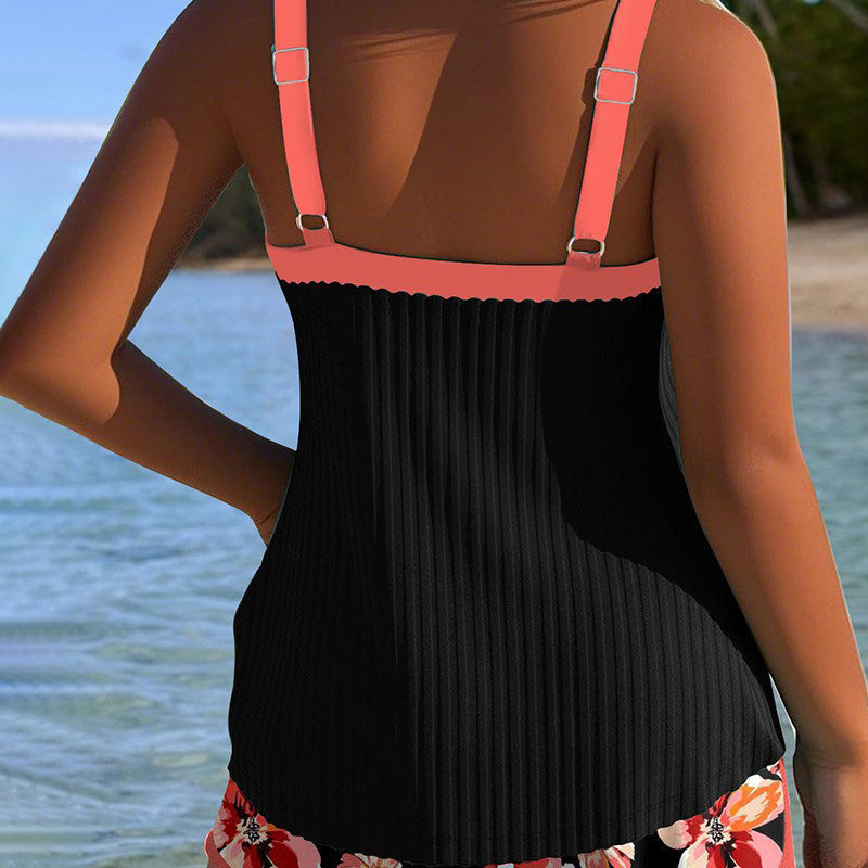 🌞Hot Summer Sale 50% OFF✨Printed Swimsuit Top & Shorts Set