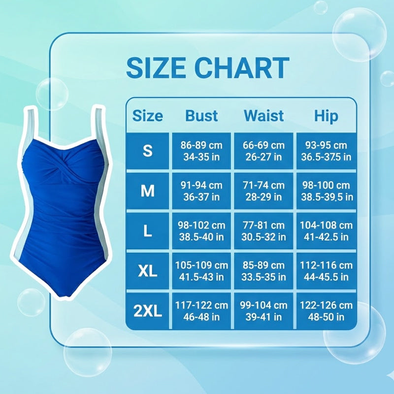 🔥LIMITED TIME 60% OFF!🩱Ruched One-Piece Swimsuit – Tummy Control & Twisted Front Design