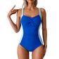 🔥LIMITED TIME 60% OFF!🩱Ruched One-Piece Swimsuit – Tummy Control & Twisted Front Design