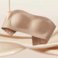 ⛱️💞Womens Strapless Bras Push Up Bandeau Bra Non Slip Wireless Supportive Padded Bras Seamless Comfortable Tube Jelly Bra