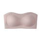 ⛱️💞Womens Strapless Bras Push Up Bandeau Bra Non Slip Wireless Supportive Padded Bras Seamless Comfortable Tube Jelly Bra