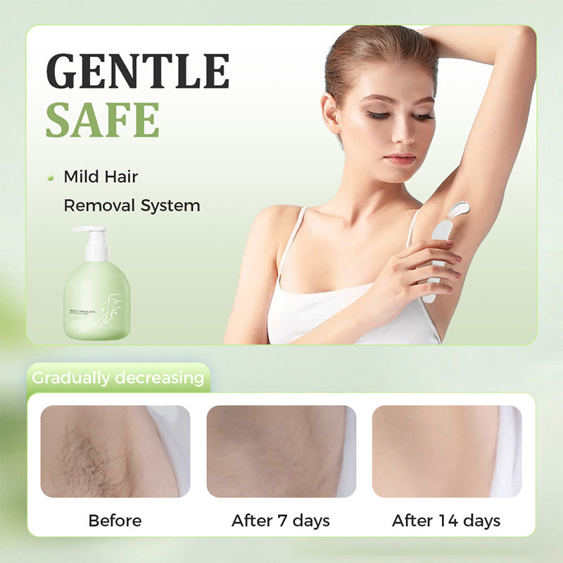 💥Large-size hair removal cream Gentle and non-irritating hair removal cream set (hair removal cream + razor) | Limited-time offer 🎁