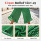 💖50% OFF🌺Polka Dot Ruffle Wide-Leg Pants – Smocked High Waist & Breathable