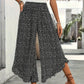 💖50% OFF🌺Polka Dot Ruffle Wide-Leg Pants – Smocked High Waist & Breathable