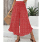 💖50% OFF🌺Polka Dot Ruffle Wide-Leg Pants – Smocked High Waist & Breathable