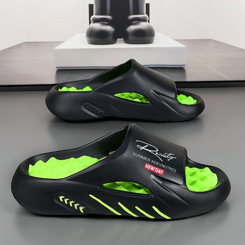 Cloud-Like Memory Foam Slides – Non-Slip & Arch Support