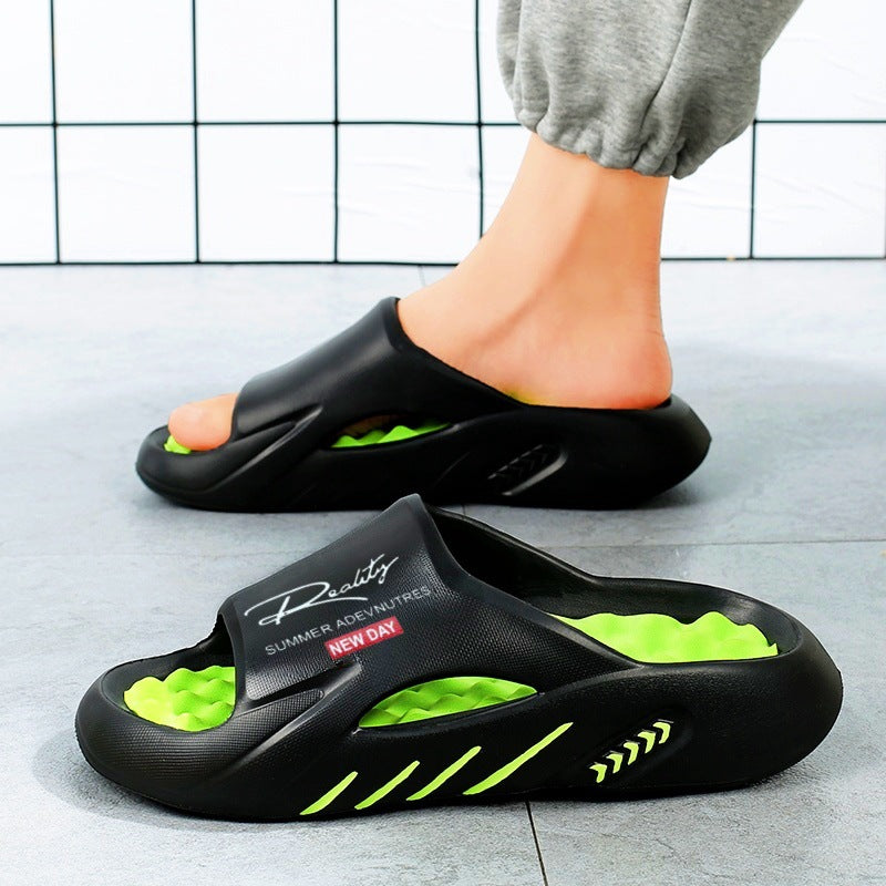 Cloud-Like Memory Foam Slides – Non-Slip & Arch Support