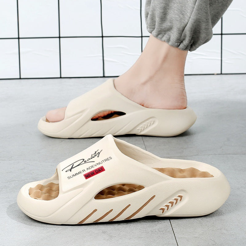 Cloud-Like Memory Foam Slides – Non-Slip & Arch Support