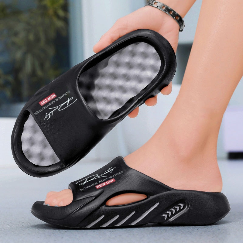 Cloud-Like Memory Foam Slides – Non-Slip & Arch Support