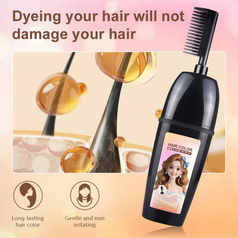 💇‍♀️ 3-in-1 Hair Color Comb | Color, Blend & Apply in One – Easy to Use at Home
