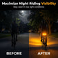 Signal Turns Instantly! Wireless Bike Turn Signal Light with Remote